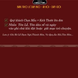 [Bảng Treo Đám Cưới 01]  Bảng Treo Đám Cưới, Đám Hỏi - Bảng Treo Lễ Gia Tiên 5