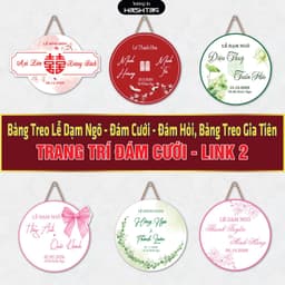 [Bảng Treo Đám Cưới 02]  Bảng Treo Đám Cưới, Đám Hỏi - Bảng Treo Lễ Gia Tiên 1