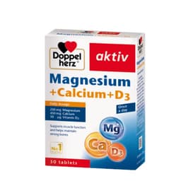 Doppelherz  Magnesium + Calcium + D3 Viên Uống Bổ Sung Magie, Canxi.Phòng Ngừa Loãng XươnG<BUNBUN SHOP 3