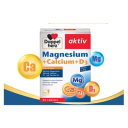 Doppelherz  Magnesium + Calcium + D3 Viên Uống Bổ Sung Magie, Canxi.Phòng Ngừa Loãng XươnG<BUNBUN SHOP 4