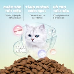 Thức ăn hạt cho mèo cao cấp PetQ C90U - 1KG chăm sóc sức khoẻ tiết niệu - Méo Chò Uni 5