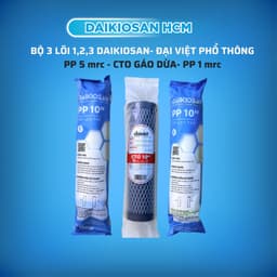Bộ 3 lõi lọc thô Daikiosan- Đại Việt PP 5mrc, CTO, PP 1mrc chính hãng [Hỏa tốc 30 phút HCM] 2