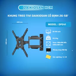 Giá Treo Tivi Xoay,Gập độ Daikiosan DP241- DP280 [Hỏa tốc 30 phút HCM] 3