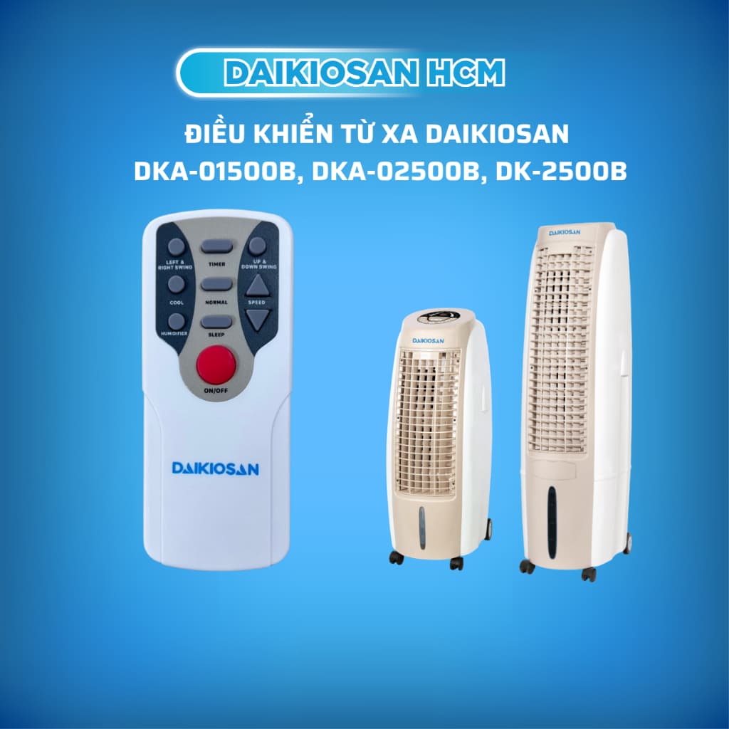 <DKA-01500B> Điều khiển từ xa máy làm mát DAIKIOSAN DKA-01500B, DK-2500B, DKA-02500B Hàng Chính Hãng
