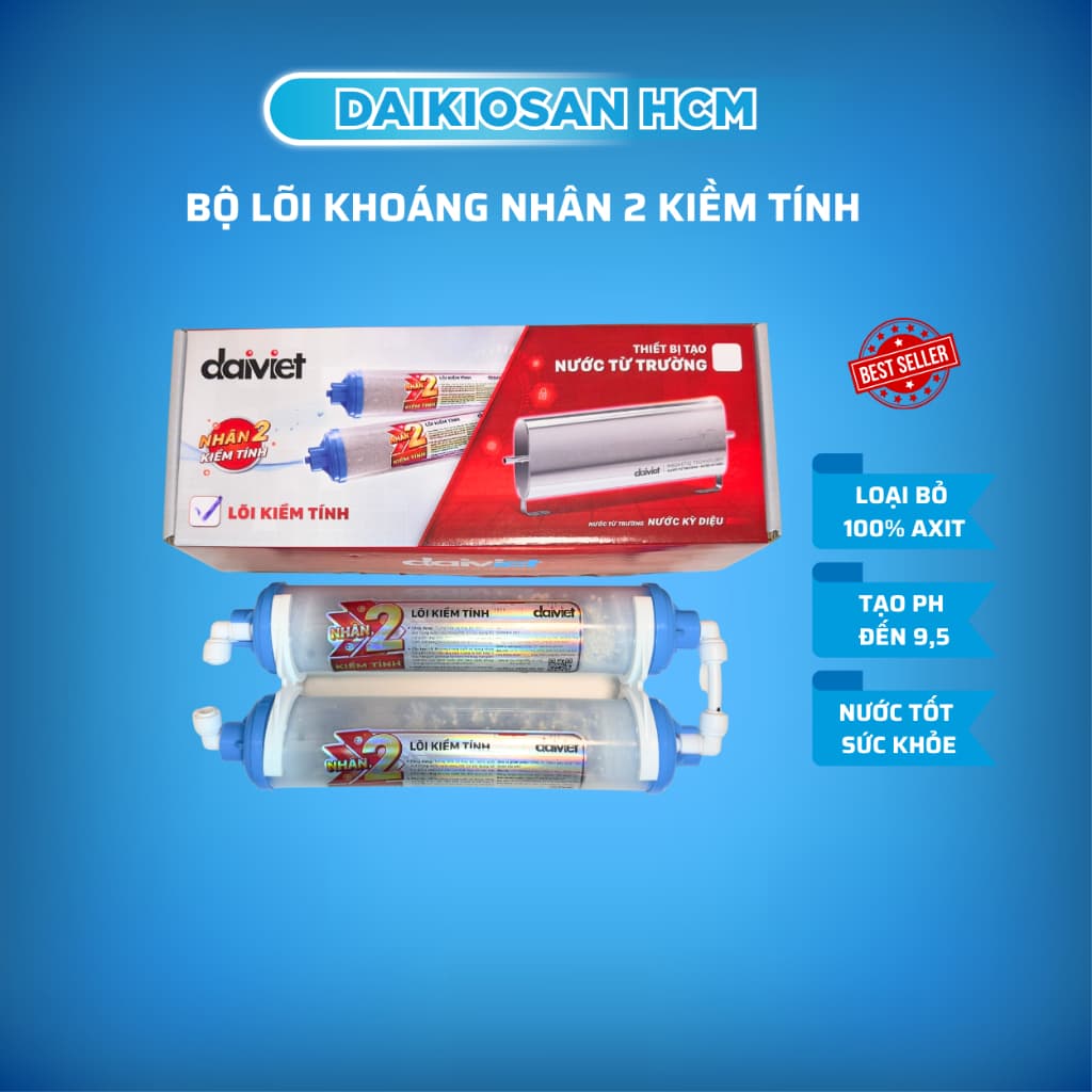 Lõi lọc nước nâng PH cho máy lọc nước RO - X2 kiềm tính Đại Việt