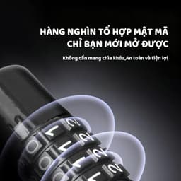 Ổ khoá 4 số chữ  U Mesibo Chống Trộm Hiệu Quả, Khóa Cửa Và Xe Đạp, Mật Mã Thay Đổi Linh Hoạt, Rất An Toàn 5