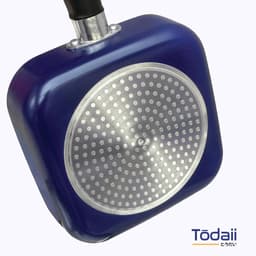 Chảo vuông chống dính có nắp kính Todaii - size 18cm, xanh navy 4