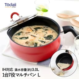 Nồi chống dính 1 tay cầm Todaii - size 20cm, màu đỏ 2