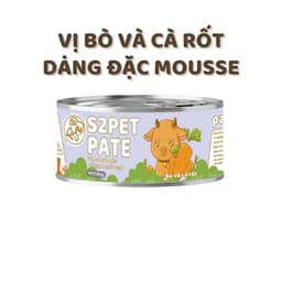 Combo 5, 10, 20 Lon Pate Mèo S2PET 85g Thức Ăn Ướt, Bổ Sung Taurine - MÉO CHÒ UNI 9
