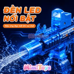 Đồ Chơi Phun Nước Điện M416 MimiToys - Có Đèn LED Và Pin Sạc Cho Bé Chơi Mùa Hè 5