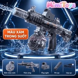 Đồ Chơi Phun Nước Điện M416 MimiToys - Có Đèn LED Và Pin Sạc Cho Bé Chơi Mùa Hè 1