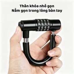 Ổ khoá 4 số chữ  U Mesibo Chống Trộm Hiệu Quả, Khóa Cửa Và Xe Đạp, Mật Mã Thay Đổi Linh Hoạt, Rất An Toàn 6