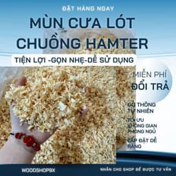 Mùn cưa gỗ thông lót chuồng Hamster, mùn cưa gỗ tự nhiên làm giá thể trồng cây WOOD SHOP 1