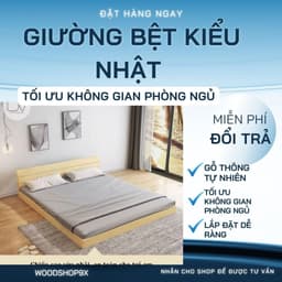 GIƯỜNG GỖ THÔNG TỰ NHIÊN CAO CẤP– BỀN, ĐẸP, GIÁ TỐT! 1