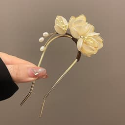 Trâm Hoa Ngọc Lan phụ kiện cài tóc chữ u chụp ảnh sang chảnh cho nữ 4