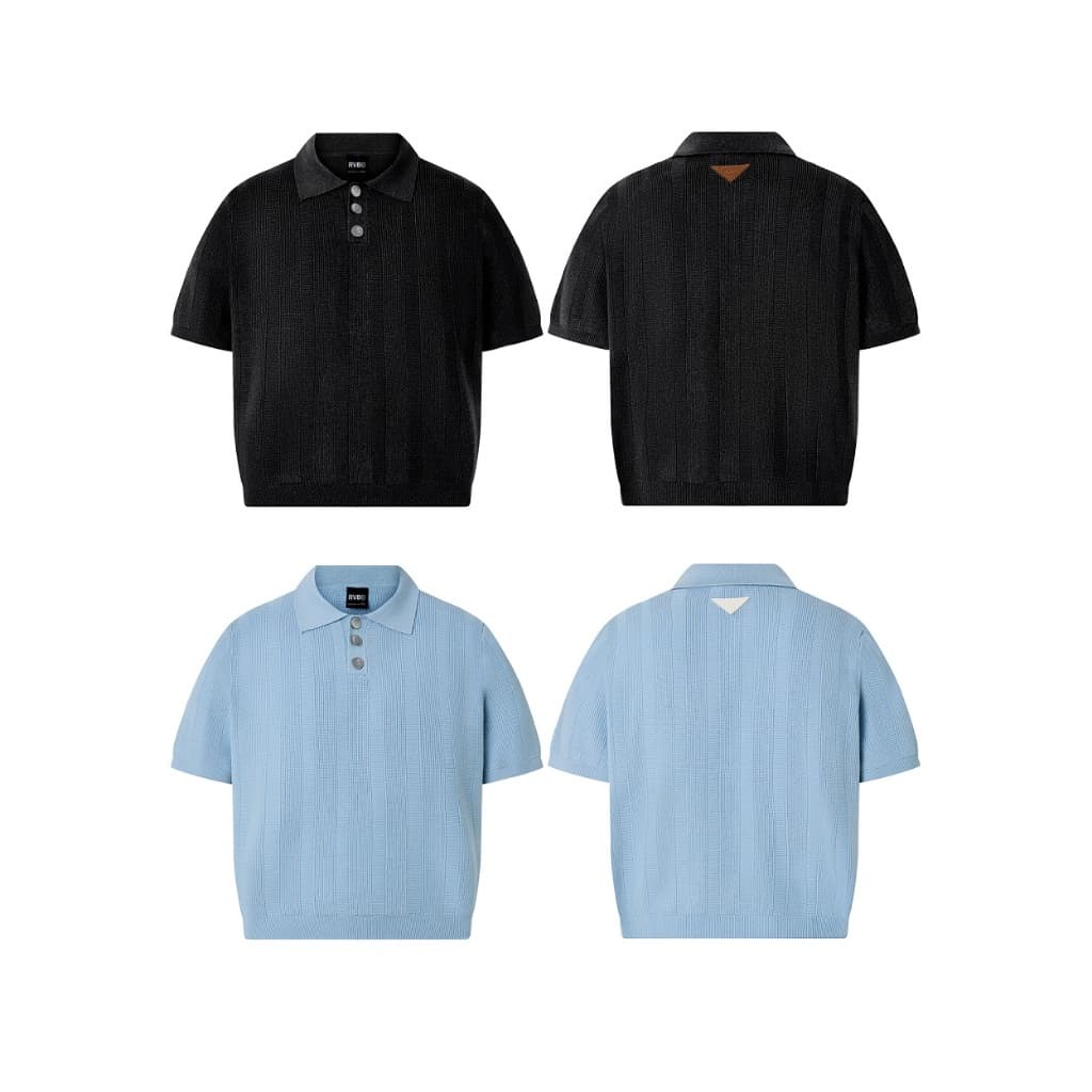 Áo Polo RVB ODYSSEY BEAT Knit Polo Sky / Black