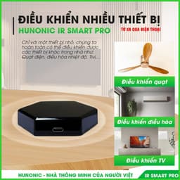 Điều khiển hồng ngoại wifi Hunonic IR Smart, IR Smart PRO, điều khiển Tivi, Điều Hoà qua điện thoại 7