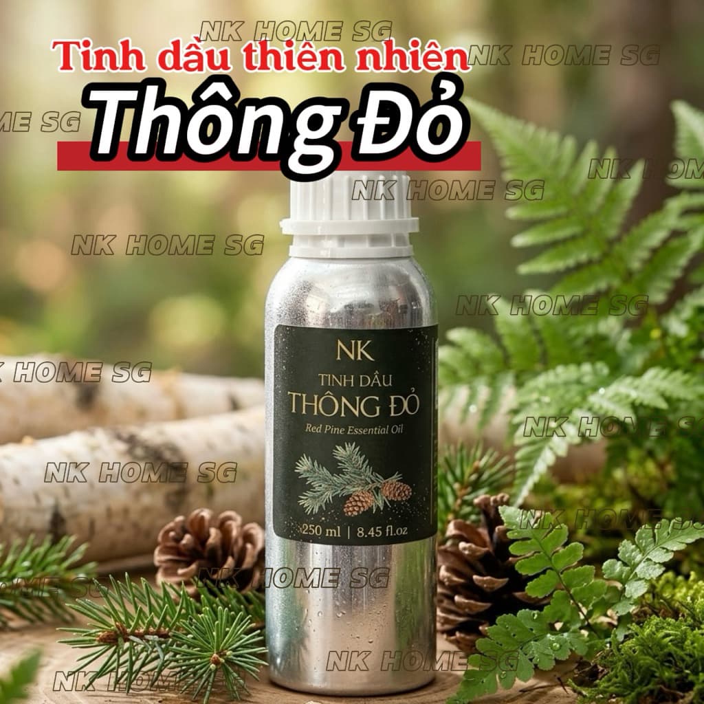 Tinh Dầu Thông Đỏ Dung Tích Lớn  – Hương Gỗ Tươi Mát, Khuếch Tán, Xông Phòng
