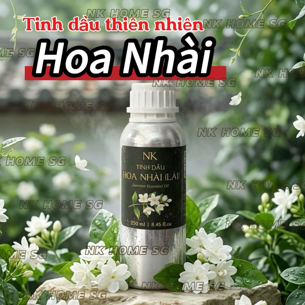 Tinh Dầu Hoa Nhài (Lài) Dung Tích Lớn – Hương Hoa Dịu Nhẹ, Xông Phòng, Khuếch Tán