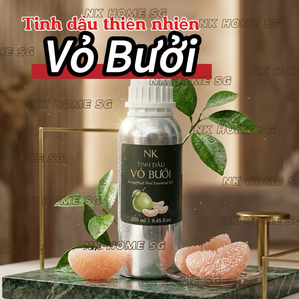 Tinh Dầu Vỏ Bưởi Nguyên Chất Dung Tích Lớn  – Hương Thanh Mát, Khuếch Tán Phòng