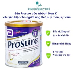 2 LON Sữa bột Abbott Prosure dành cho người ung thư 380g 5