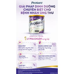 2 LON Sữa bột Abbott Prosure dành cho người ung thư 380g 2