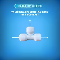 Tê nhấn phi 6 Daikiosan  nối nhanh Đài Loan dùng cho máy lọc nước 1