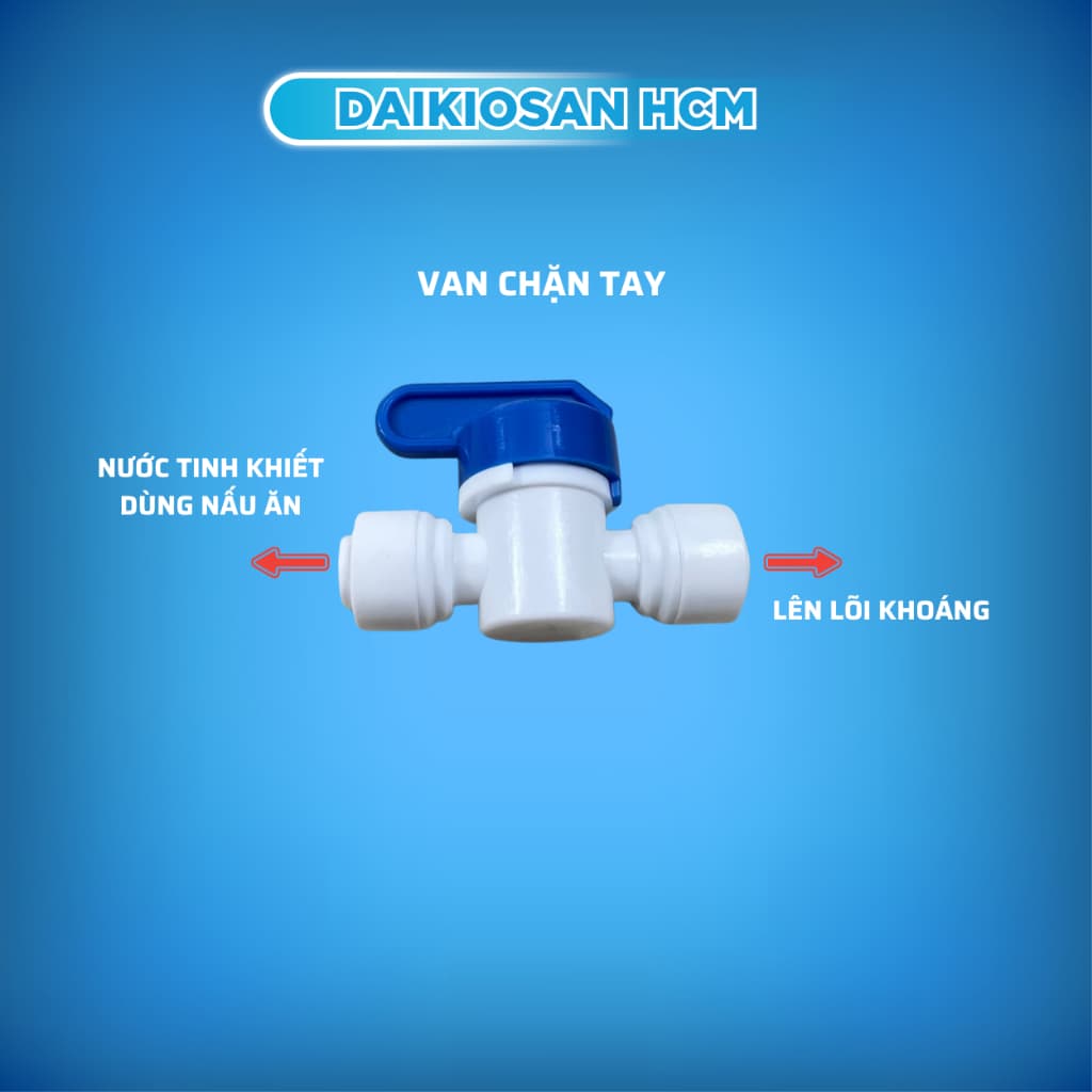 Van xả tay đầu chia phi 6, phi 10 dùng để tách nước tinh khiết