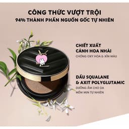 Phấn nước Cushion YSL Encre de Peau, Che Phủ Tự Nhiên, Kiềm Dầu Tối ưu cho lớp nền một cách hoàn hảo 4