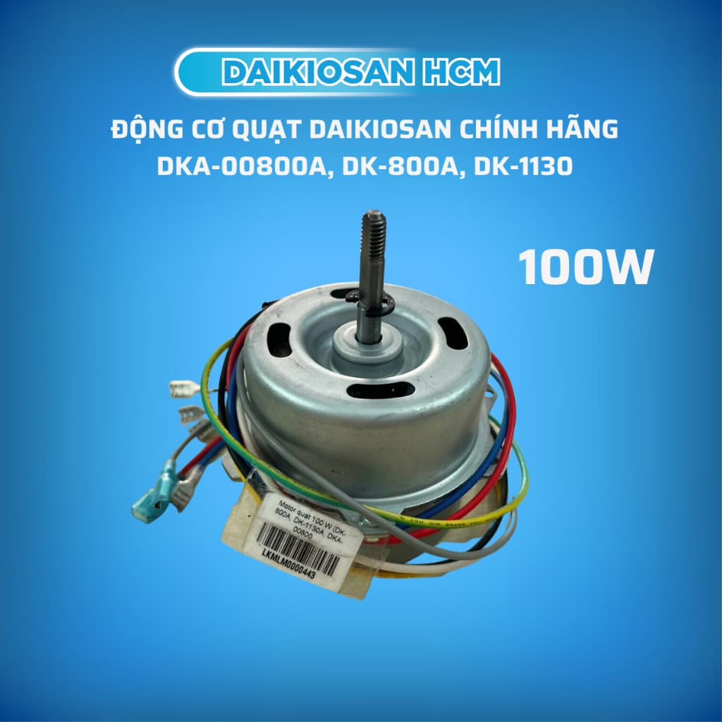 Động cơ máy làm mát quạt điều hòa Daikio - Daikiosan DKA-00800A, DK-800A, DK-1130 Hàng Chính Hãng