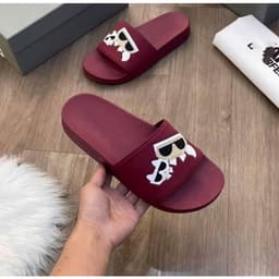 Dép mèo đeo kính màu đỏ hoạ tiết dập nổi đế mềm nhẹ đi êm chân form basic dép lê, boy phố, girl phố, đi trong nhà,sliper 4