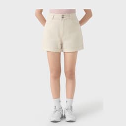 Quần short kaki nữ dáng A GENVIET JEANS cạp cao hack dáng che khuyết điểm đùi to phù hợp đi chơi đi làm 9238 6