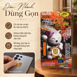 [ Chính Hãng ] Chip Chắn Sóng Điện Từ Hitoki Nội Địa Nhật Mèo Thần Tài Dán Điện Thoại Laptop 8