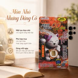 [ Chính Hãng ] Chip Chắn Sóng Điện Từ Hitoki Nội Địa Nhật Mèo Thần Tài Dán Điện Thoại Laptop 2