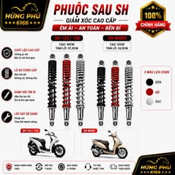 Giảm sóc sau sh việt 125/150 zin trần/ shmode 1