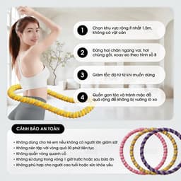 Vòng Lắc Eo Lò Xo Bản Xịn Bọc Vải Dệt - Giảm Calo Hiệu Quả, Eo Thon ,Gọn dáng 8