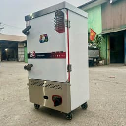 tủ hấp cơm bằng ga 6 khay -12 khay 8
