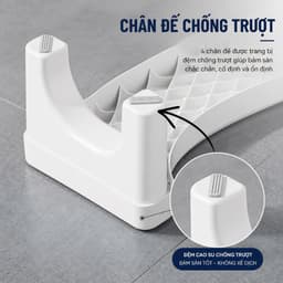 Ghế Kê Chân Toilet Hỗ Trợ Đi Vệ Sinh Đúng Tư Thế, Ghế Chống Táo Bón Hỗ Trợ Giảm Trĩ Tiện Lợi TORO 5