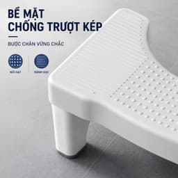 Ghế Kê Chân Toilet Hỗ Trợ Đi Vệ Sinh Đúng Tư Thế, Ghế Chống Táo Bón Hỗ Trợ Giảm Trĩ Tiện Lợi TORO 6