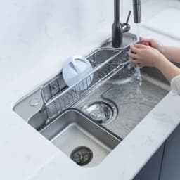 Chậu Rửa Bát 1 Hố Nobinox ARVO B370 | Inox 304 Bền Bỉ | Bề Mặt Vân Vải Chống Xước 4