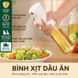 Bình Xịt Dầu Ăn 200ml – Phun Sương Tiện Lợi, Kiểm Soát Lượng Dầu Hiệu Quả 1