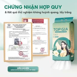 Khăn mặt khô đa năng TopGia Sắc Việt 200 tờ rút, mềm mịn, thấm hút, an toàn, tặng móc treo tường 5