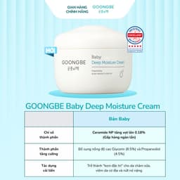 [Da Siêu Khô] Kem Dưỡng Ẩm Cho Bé Bản Chuyên Sâu Chứa Hạt Dưỡng Ẩm GOONGBE Baby Deep Moisture Cream 100ml 5