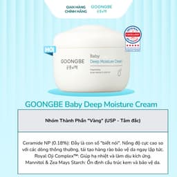 [Da Siêu Khô] Kem Dưỡng Ẩm Cho Bé Bản Chuyên Sâu Chứa Hạt Dưỡng Ẩm GOONGBE Baby Deep Moisture Cream 100ml 6