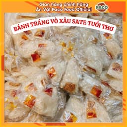 [COMBO HỜI] xâu 10 bịch bánh tráng sate vò xâu sate muối hột tuổi thơ Paco Food 4