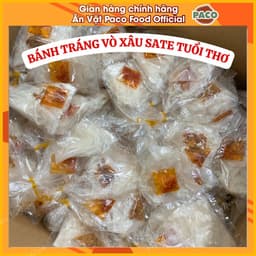 [COMBO HỜI] xâu 10 bịch bánh tráng sate vò xâu sate muối hột tuổi thơ Paco Food 5