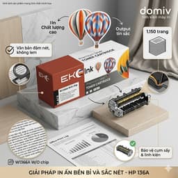 HỘP MỰC EKOINK 136A W1360A CHO HP LASERJET M211 M236 – IN ĐẬM NÉT, CÓ LỖ NẠP MỰC 2
