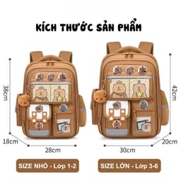 [Peinn] Balo chống gù Capybara ZMCG2-81, Balo đi học cho bé tiểu học lớp 1-6 2
