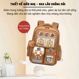 [Peinn] Balo chống gù Capybara ZMCG2-81, Balo đi học cho bé tiểu học lớp 1-6 6