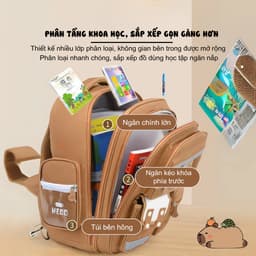 [Peinn] Balo chống gù Capybara ZMCG2-81, Balo đi học cho bé tiểu học lớp 1-6 4